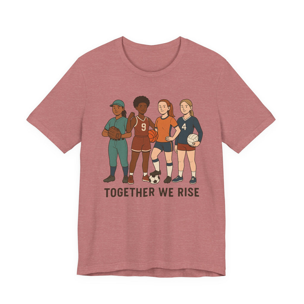 Empowering Together We Rise Tee | Unisex Jersey Short Sleeve T-Shirt