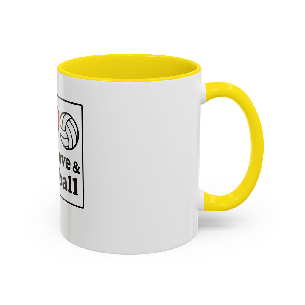 Peace Love & Volleyball Coffee Mug