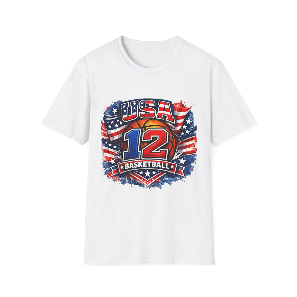 USA Basketball Number 12 Patriotic T-Shirt