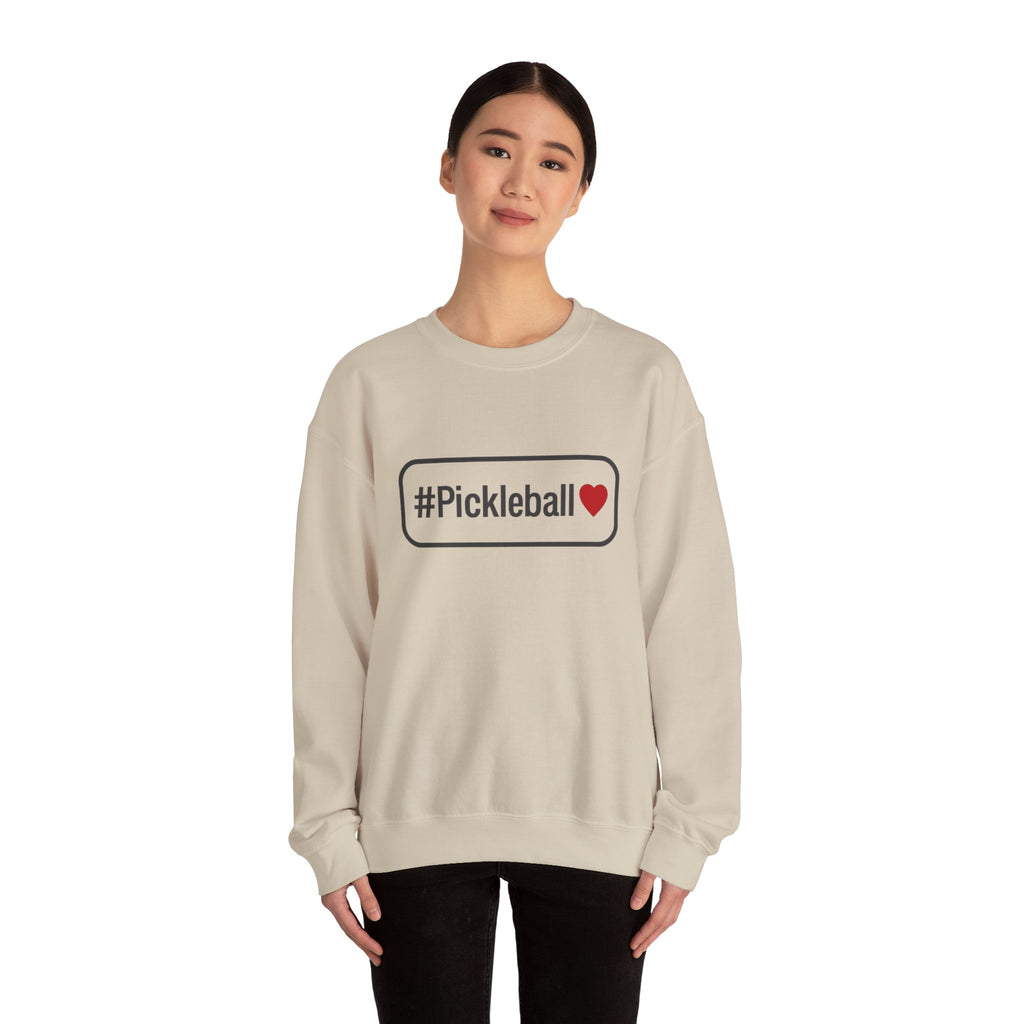 Pickleball Heart Crewneck Sweatshirt