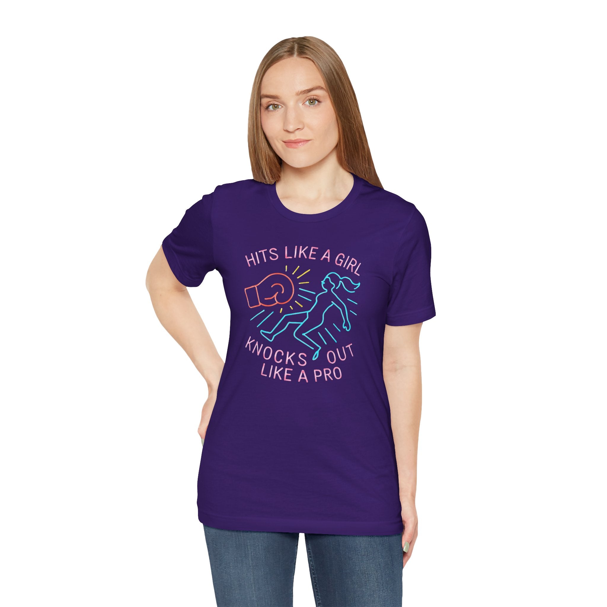 Empowering Girls Tee, Hits Like a Girl T-Shirt