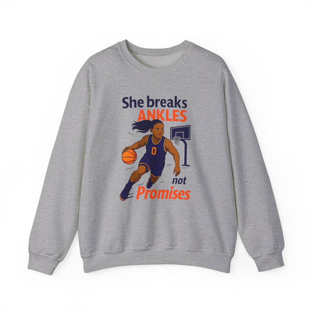 Basketball Sweatshirt, She Breaks Ankles Crewneck
