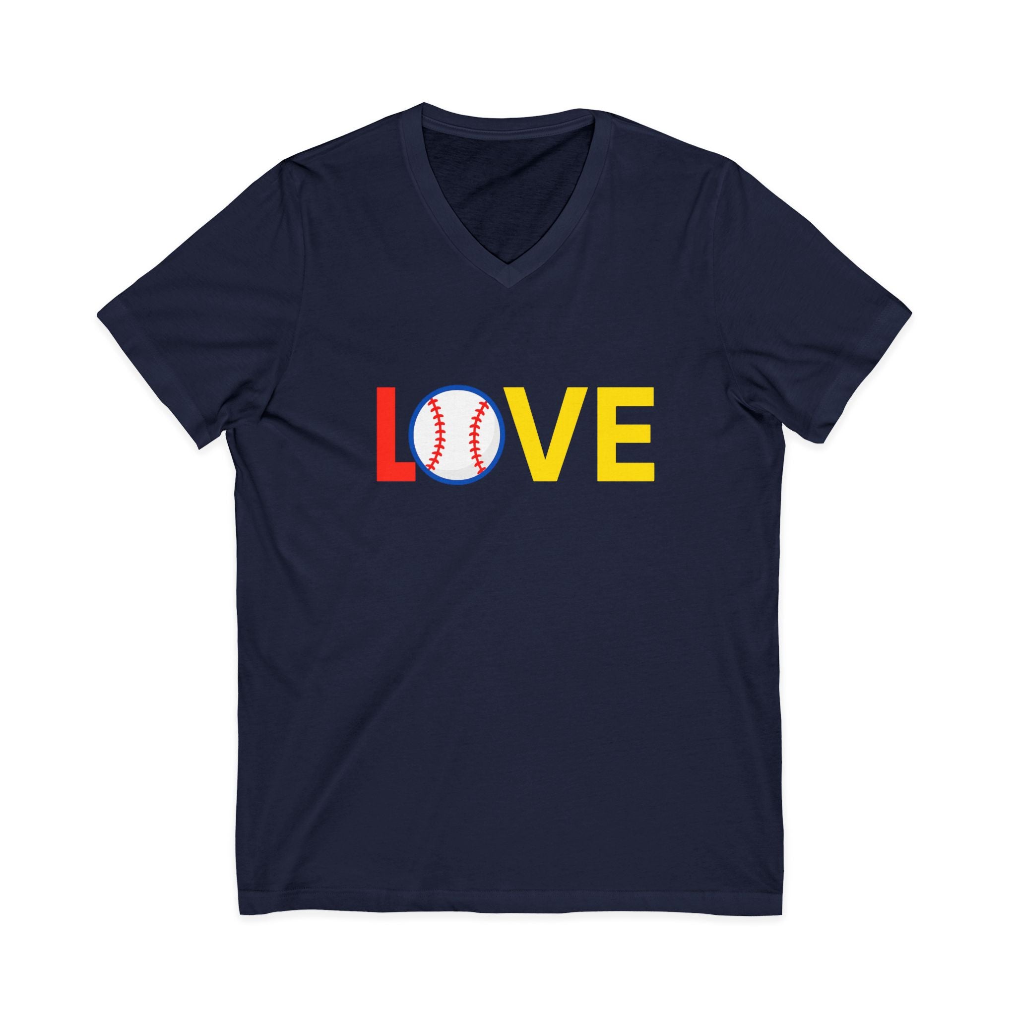 Baseball Love V-Neck Tee for Sports Fans
