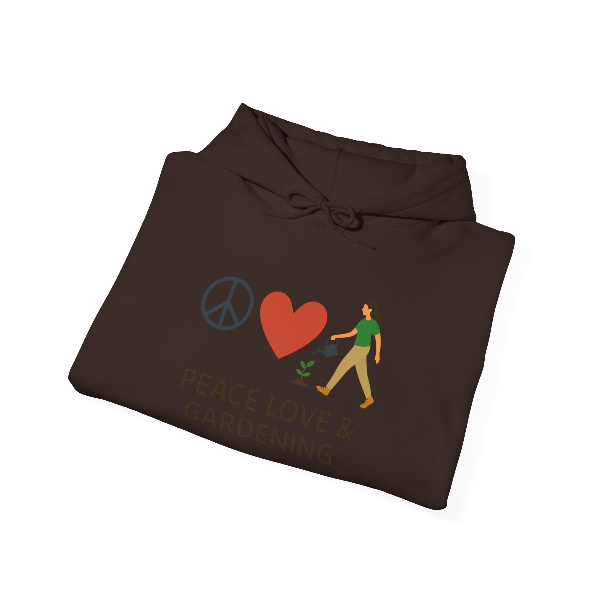 Gardening Hoodie – “Peace, Love & Gardening”