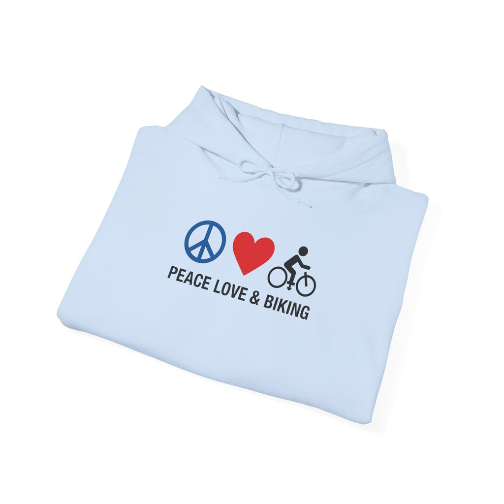 Peace Love & Biking Hoodie
