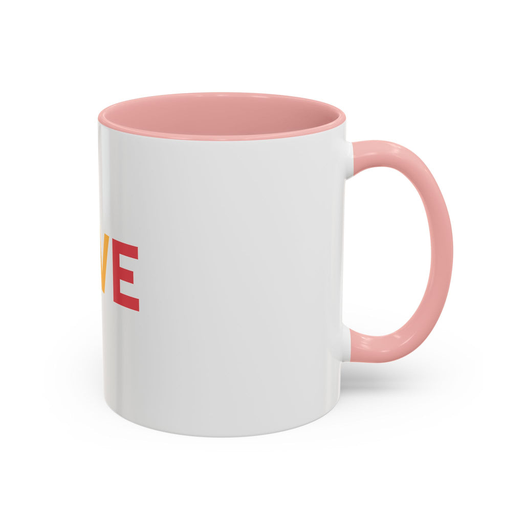 Love Soccer Accent Coffee Mug, Personalized Gift for Soccer Fans