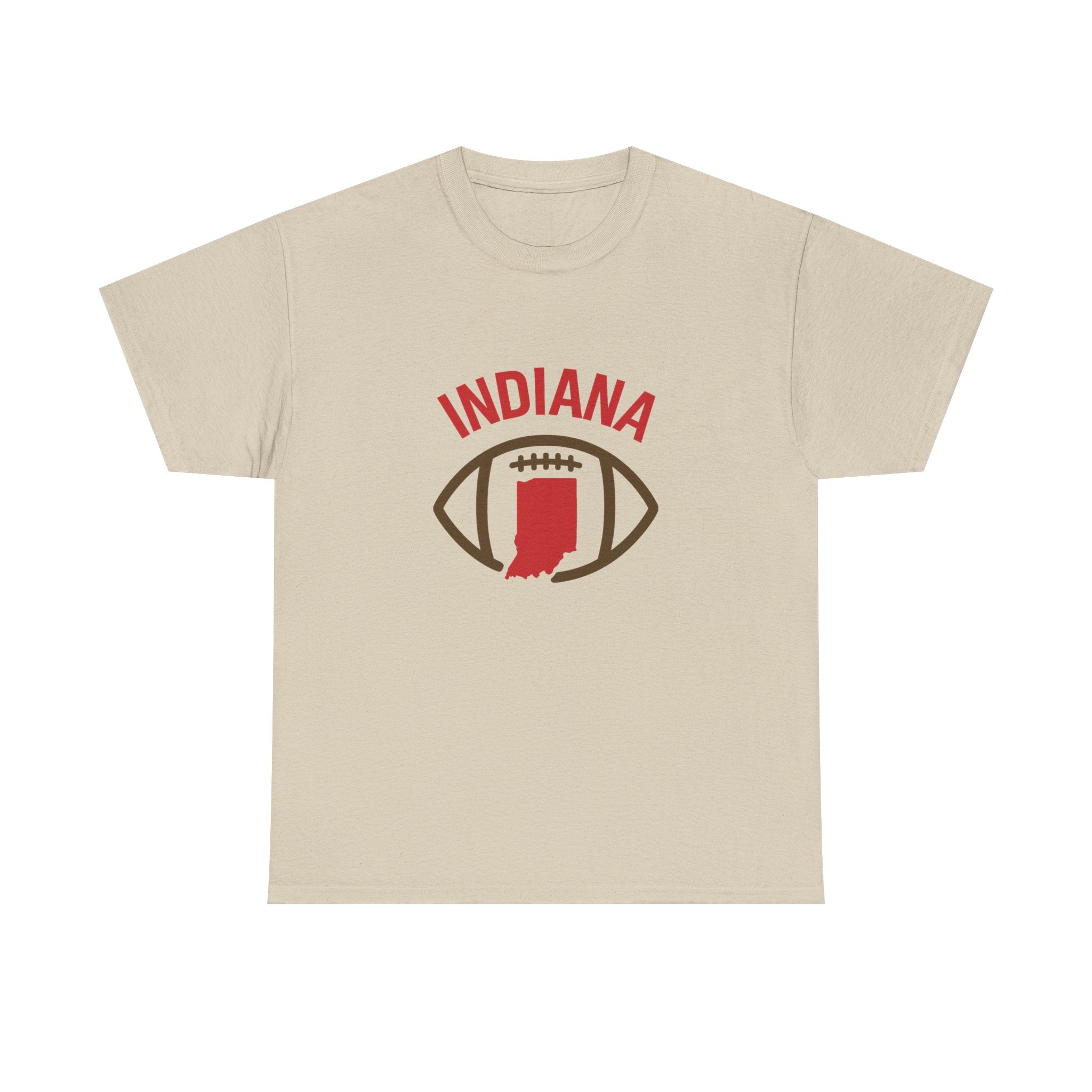 Indiana Football T-Shirt — State Map & Football Graphic Tee