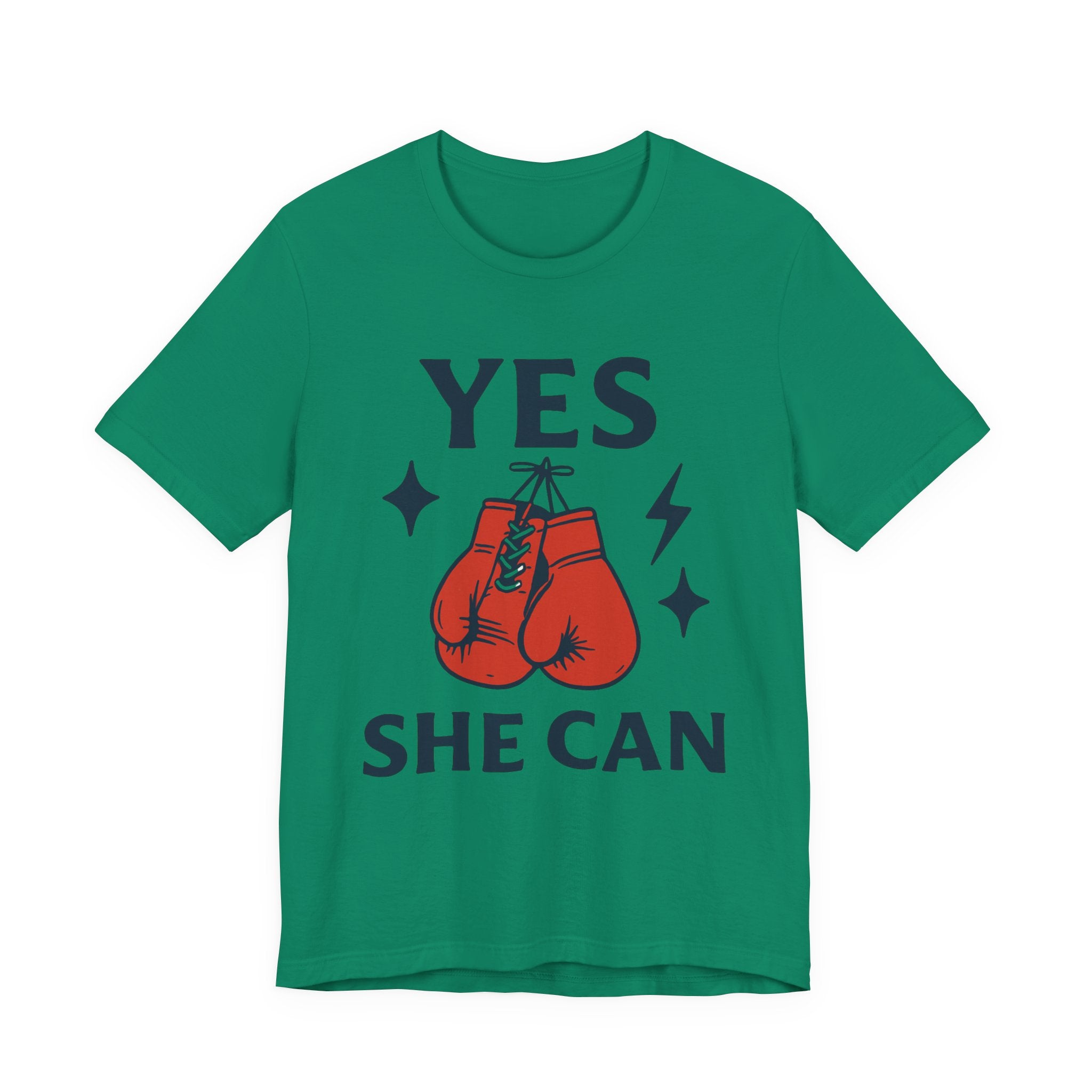 Yes, She Can Boxing Unisex Tee