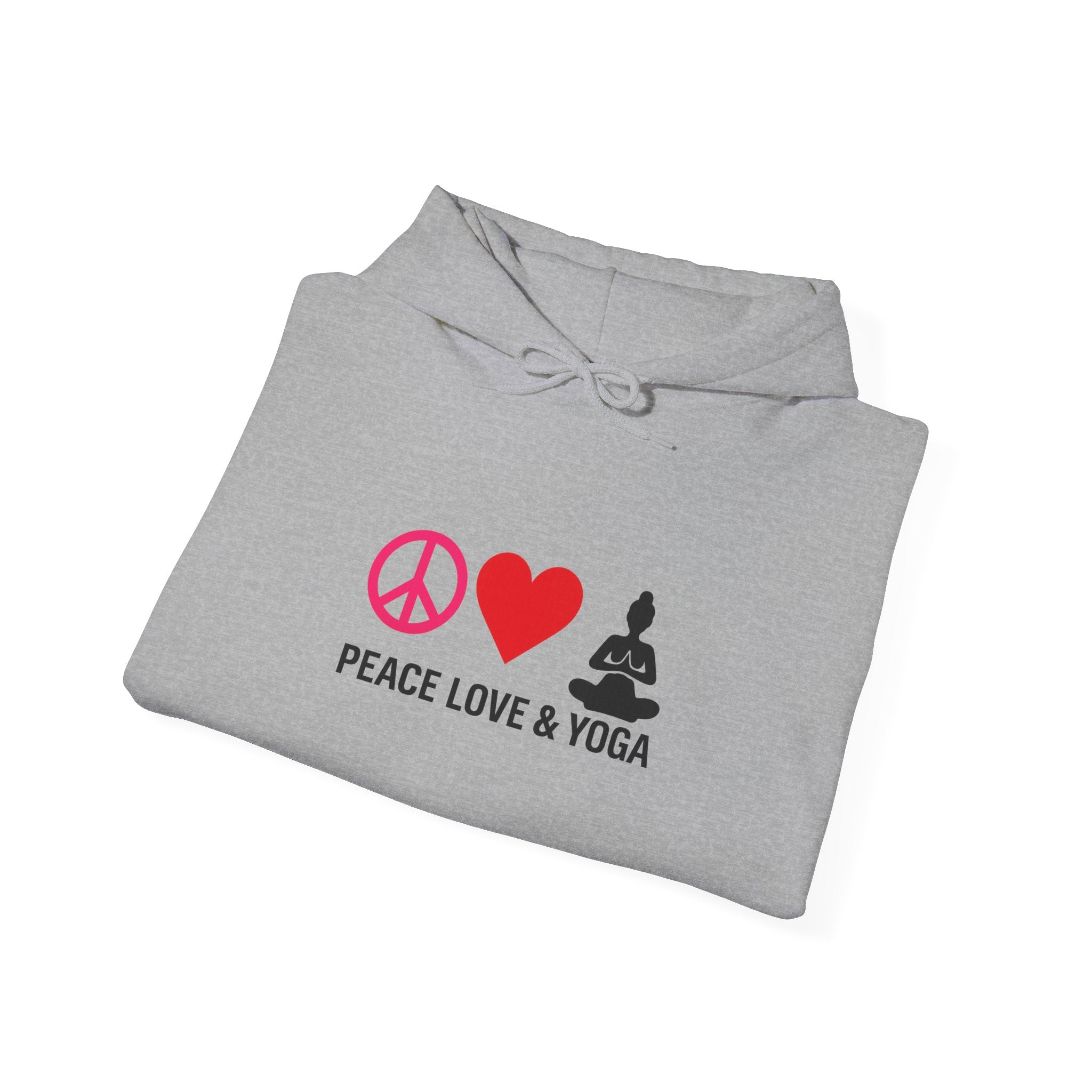 Peace Love & Yoga Hooded Sweatshirt