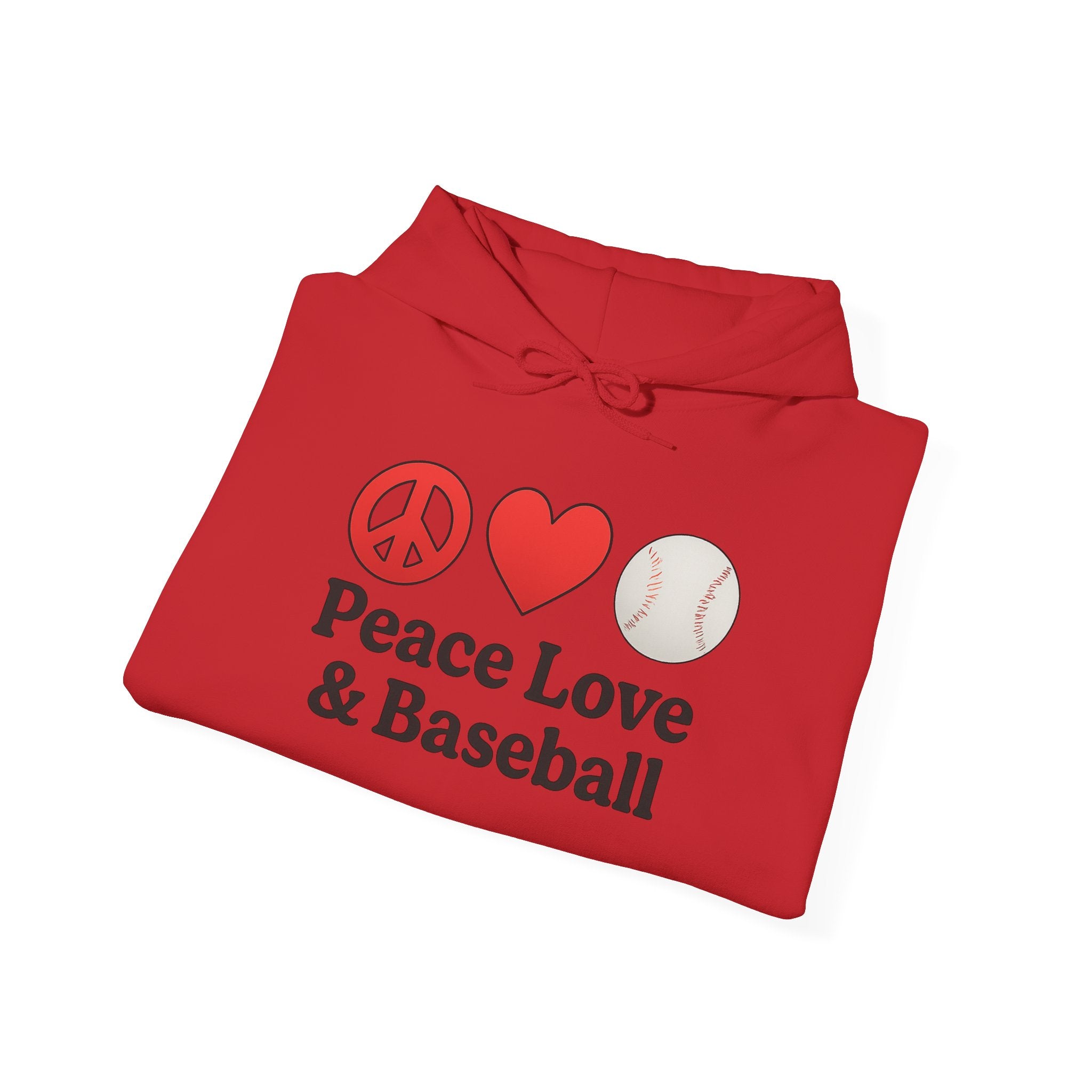 Peace Love & Baseball Hoodie