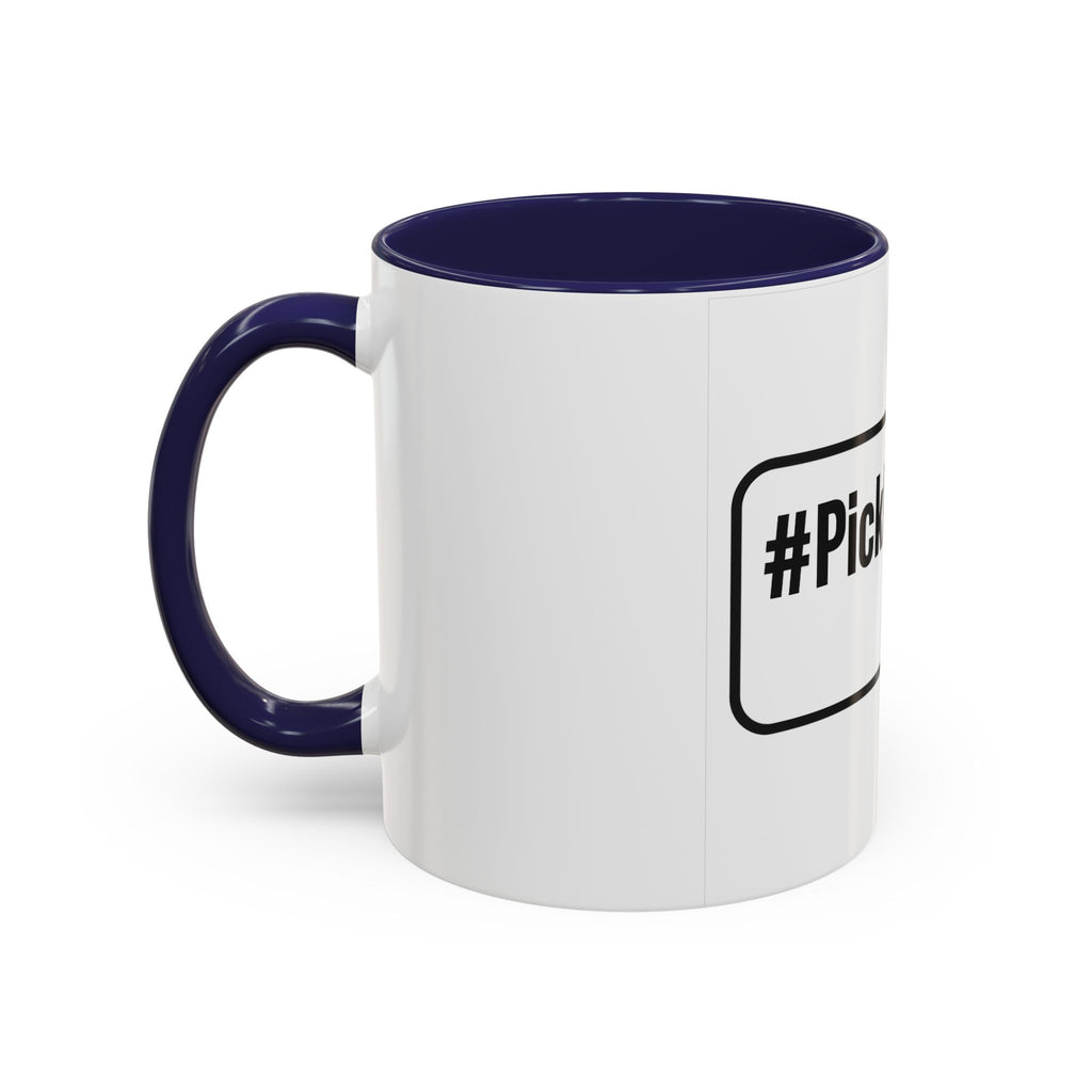 #Pickleball Accent Coffee Mug — Pickleball Paddle & Ball Design (11/15 oz)