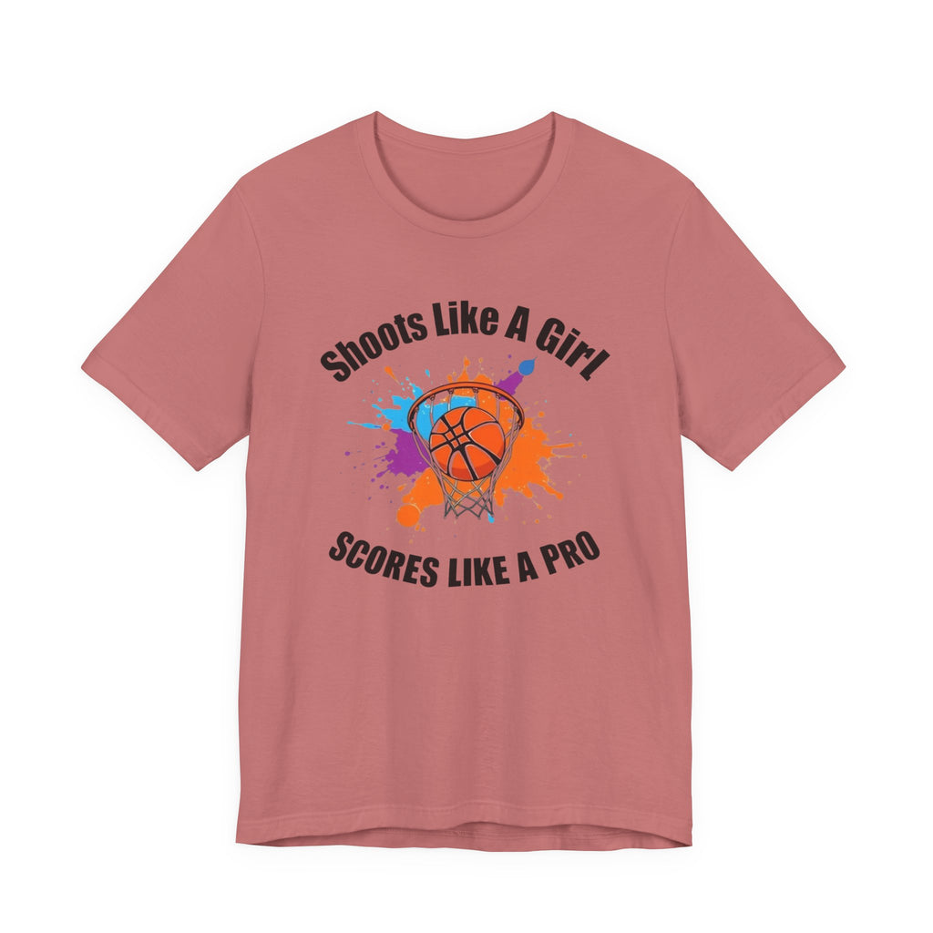 Basketball Pride Tee, Shoots Like A Girl