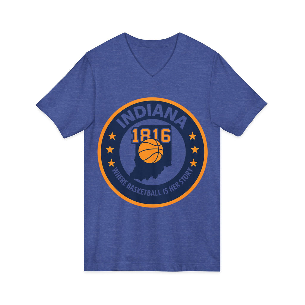 Indiana Basketball V-Neck Tee - Celebrate Your Love for the Game!