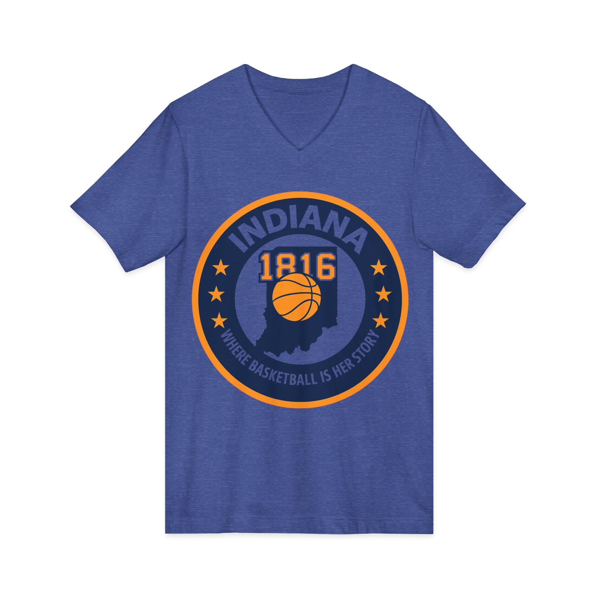 Indiana Basketball V-Neck Tee - Celebrate Your Love for the Game!