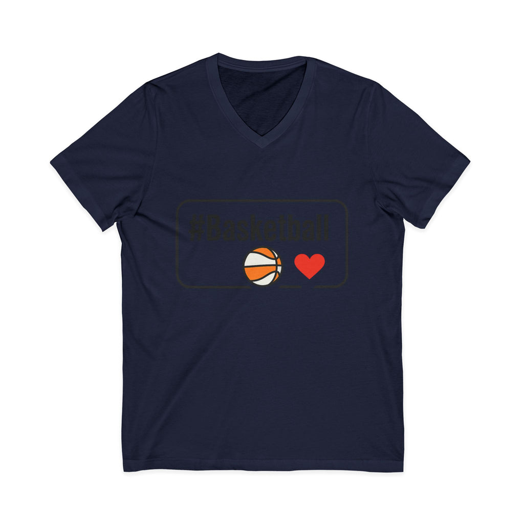 Basketball Love V-Neck Tee