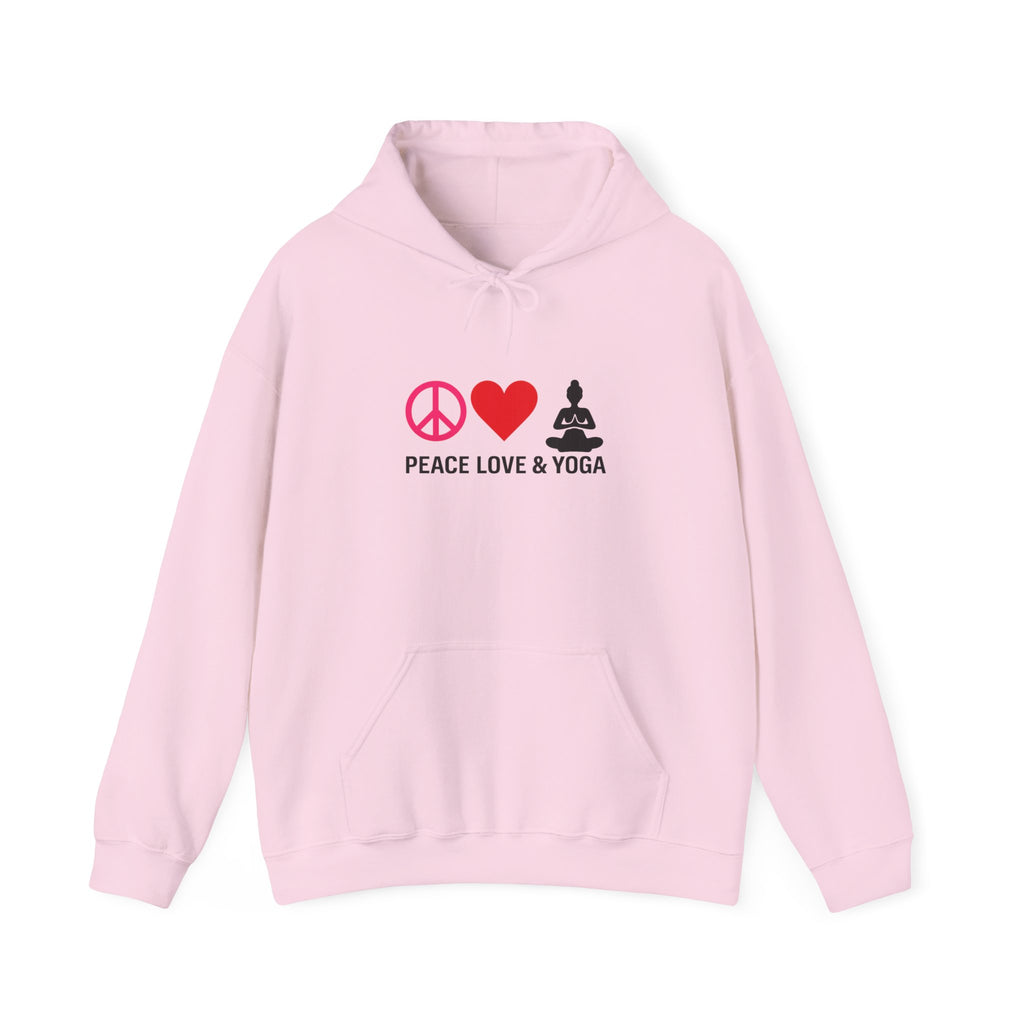 Peace Love & Yoga Hooded Sweatshirt