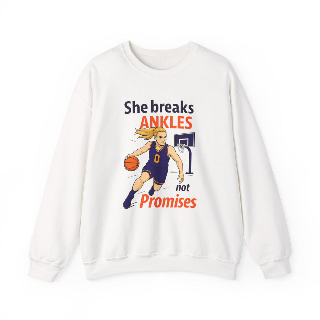 Basketball Sweatshirt, She Breaks Ankles Crewneck