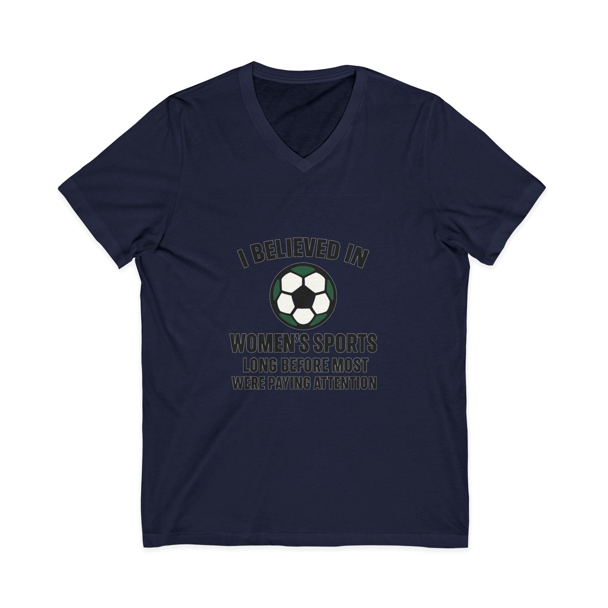 "I Believed in Women's Sports" Short Sleeve V-Neck Tee