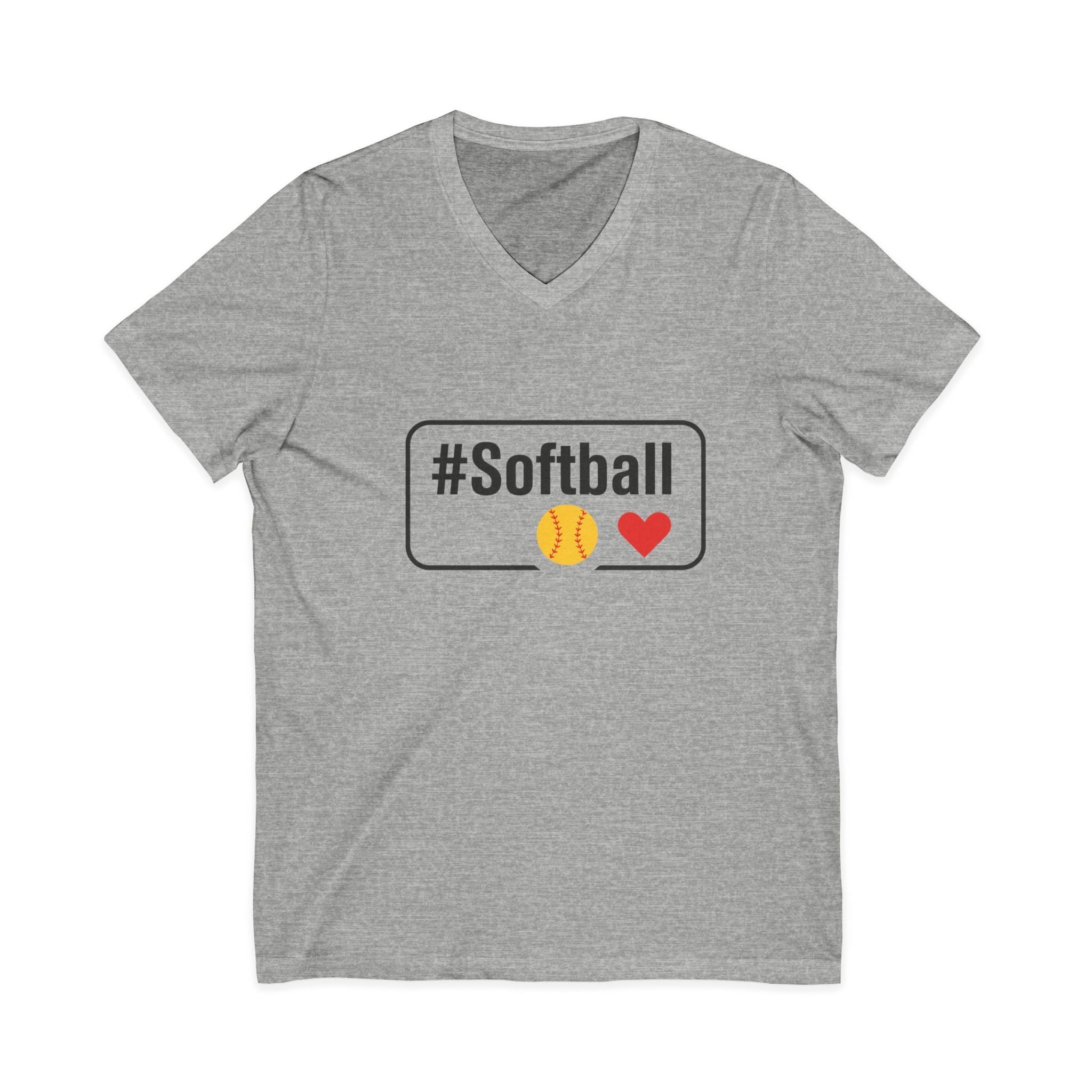Softball Passion Unisex V-Neck Tee