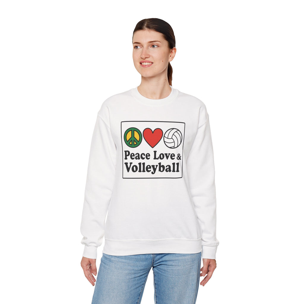 Peace Love Volleyball Crewneck Sweatshirt
