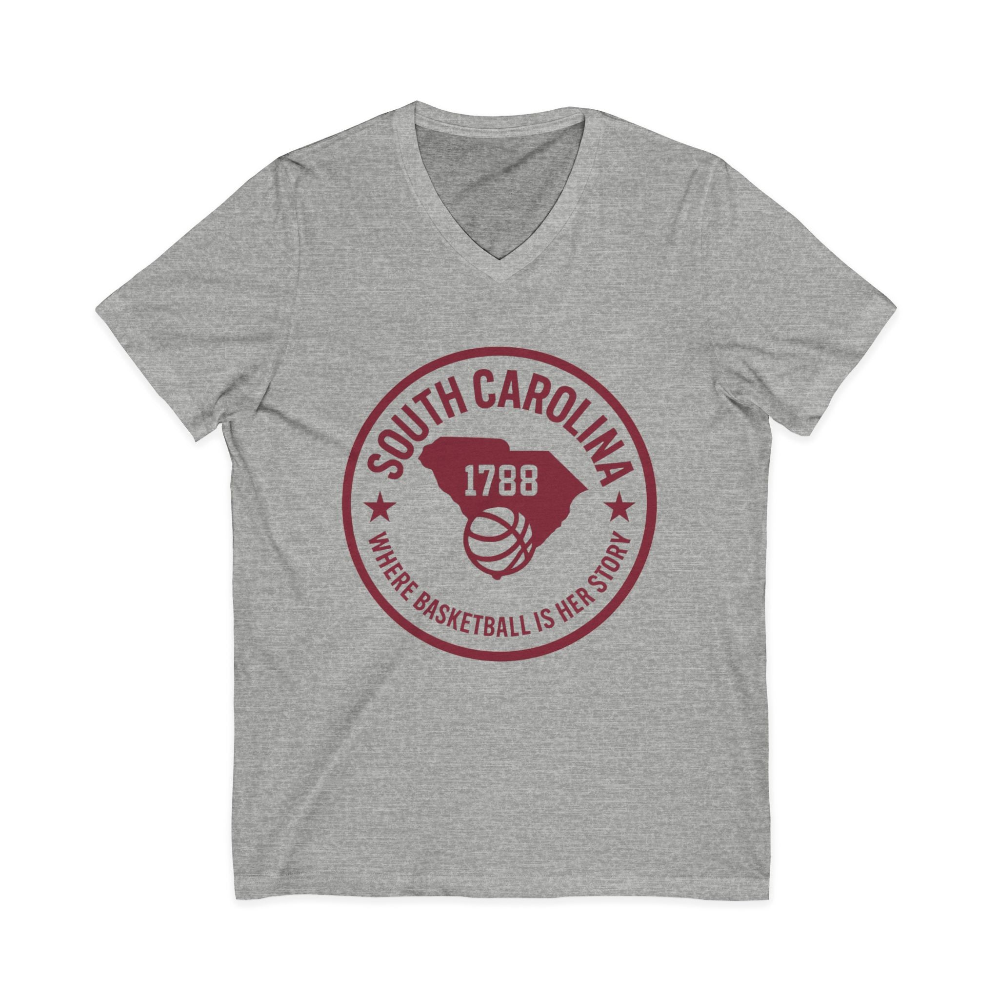 South Carolina 1788 Basketball V-Neck Tee