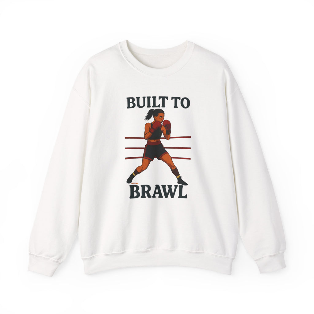 Built to Brawl Crewneck Sweatshirt, Unisex Fitness Apparel