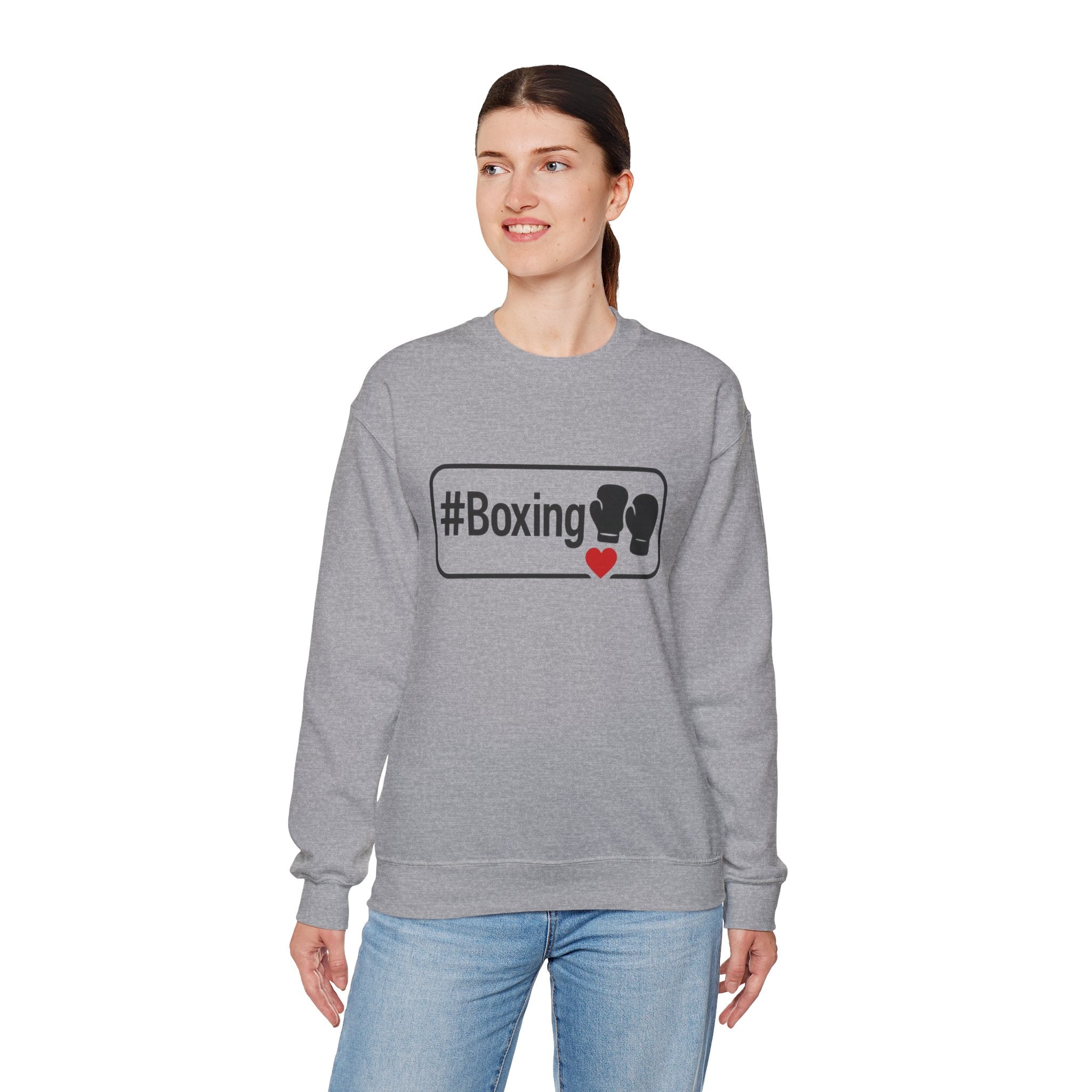 Boxing Love Sweatshirt - Unisex Heavy Blend Crewneck