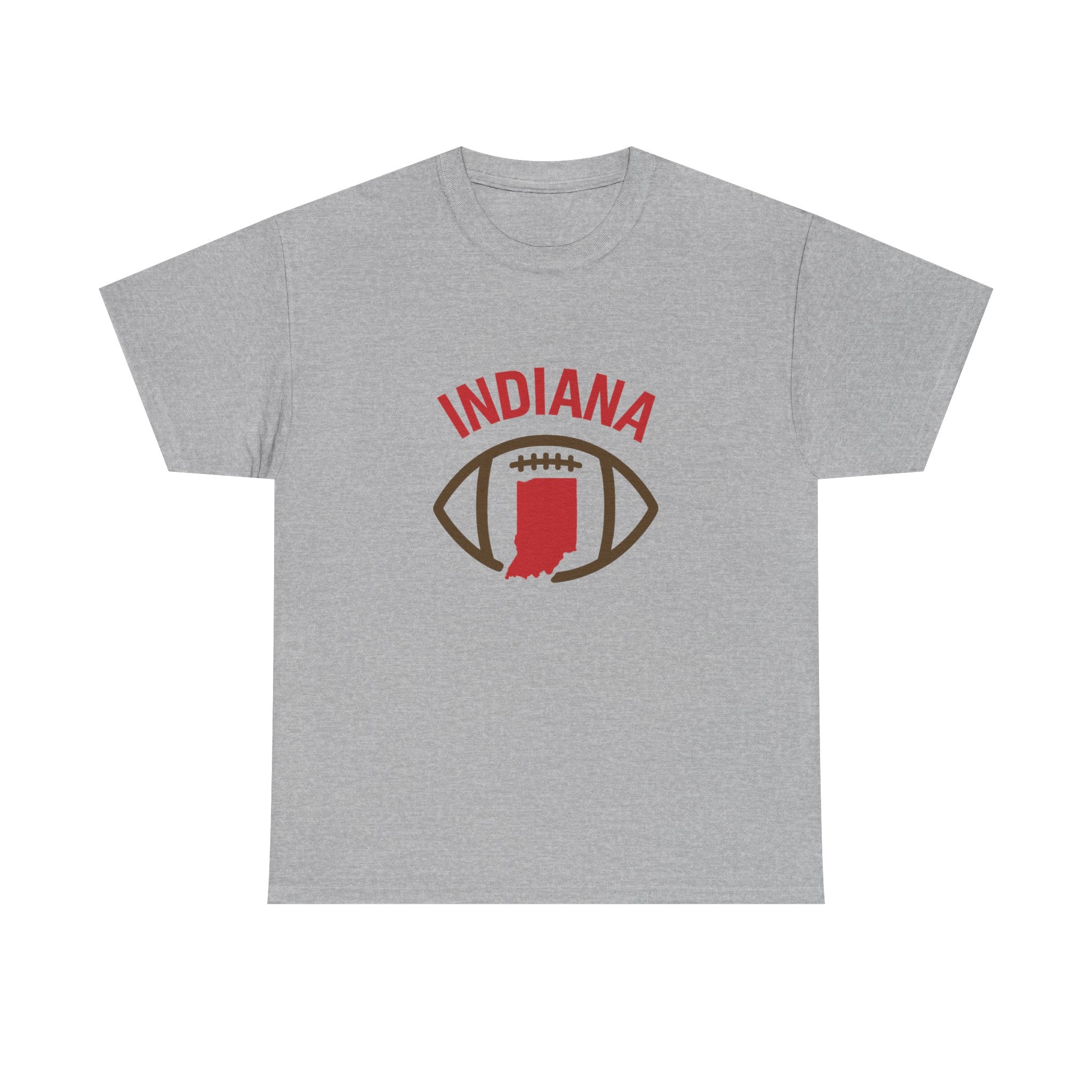 Indiana Football T-Shirt — State Map & Football Graphic Tee