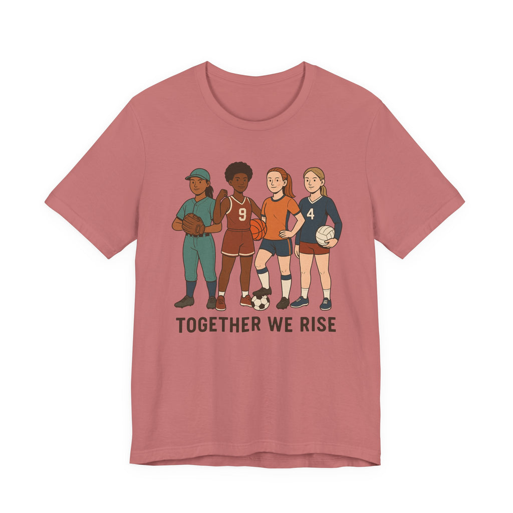 Empowering Together We Rise Tee | Unisex Jersey Short Sleeve T-Shirt