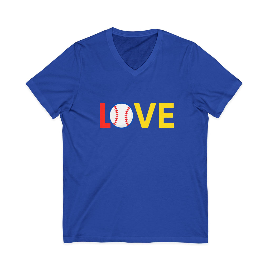 Baseball Love V-Neck Tee for Sports Fans