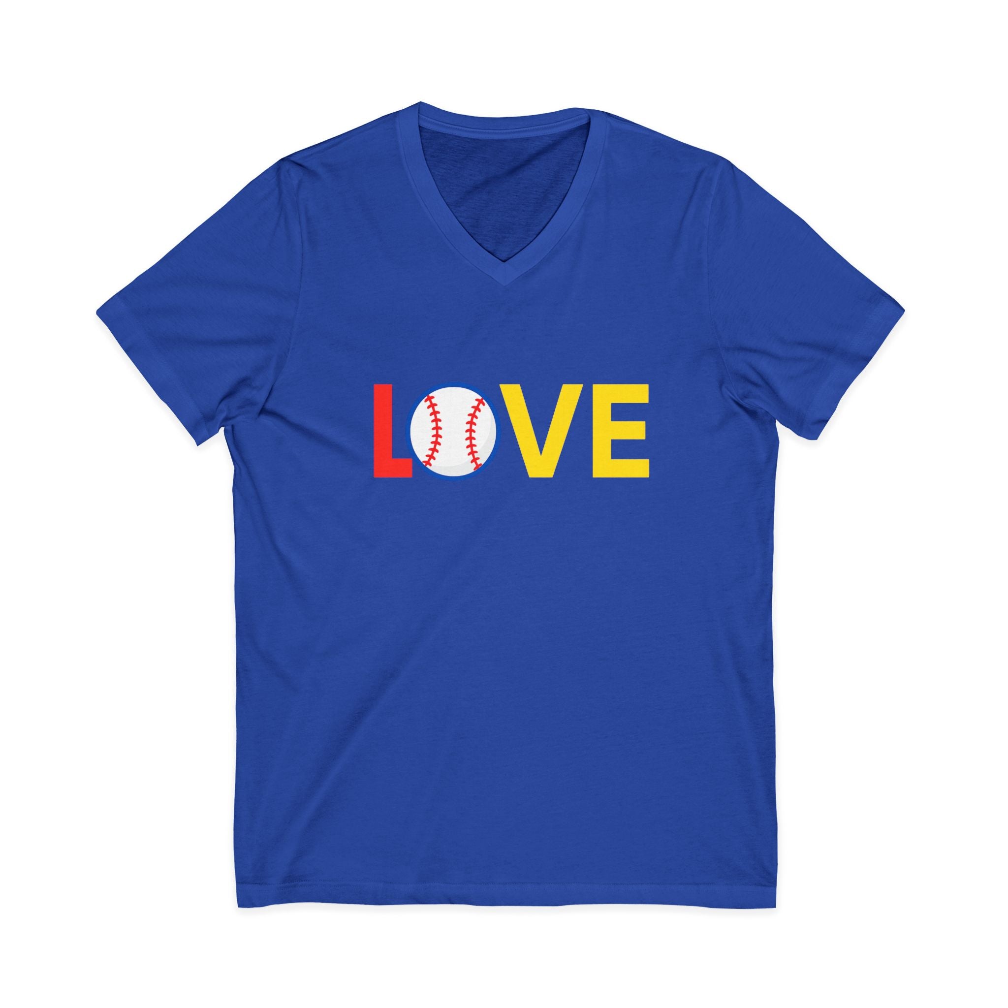 Baseball Love V-Neck Tee for Sports Fans