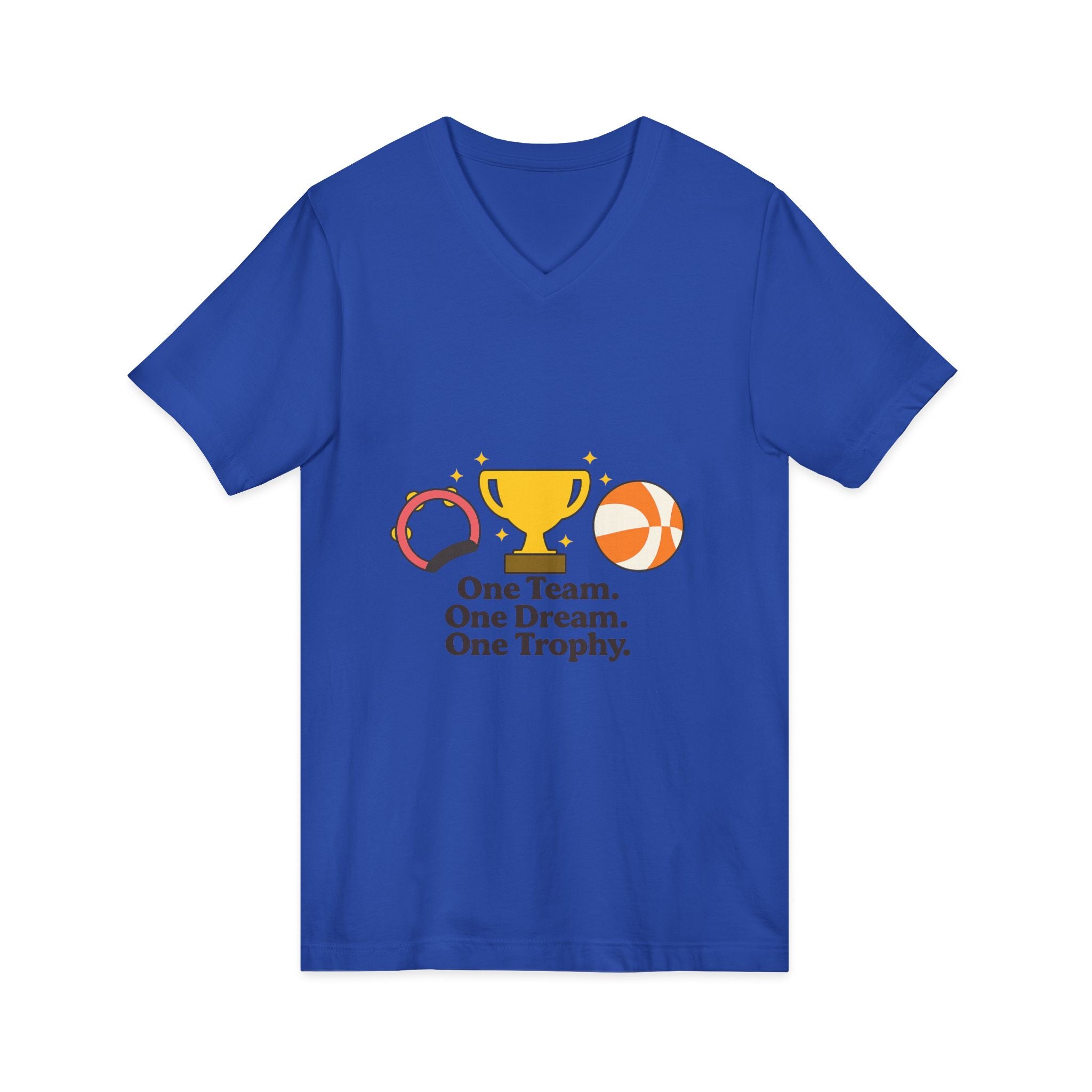 Unisex Jersey Short Sleeve V-Neck Tee