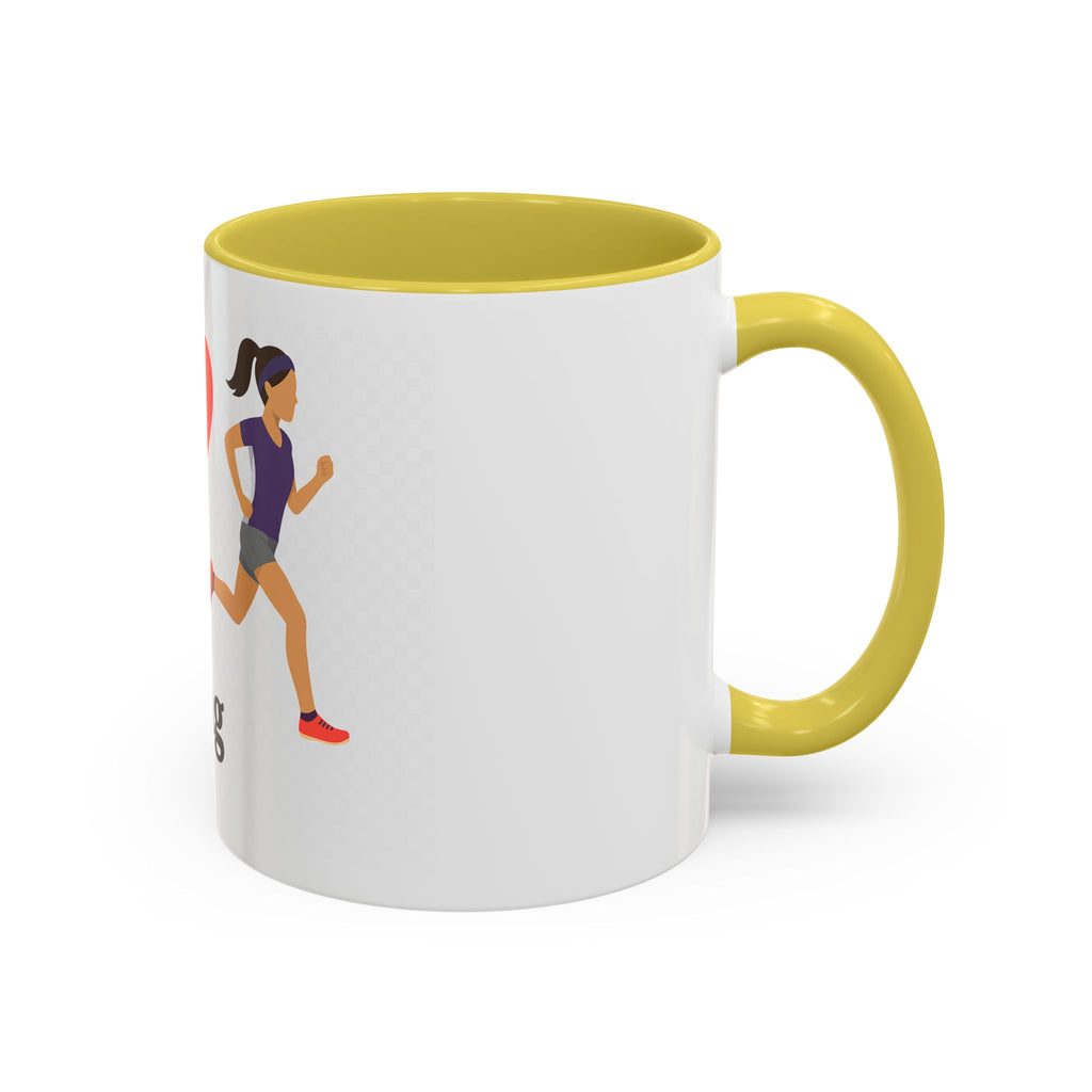 Peace Love & Running Motivational Mug
