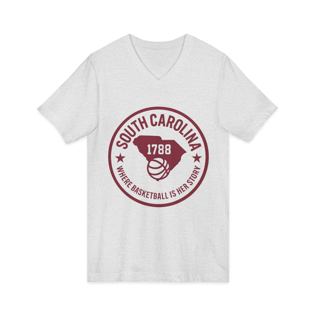South Carolina 1788 Basketball V-Neck Tee