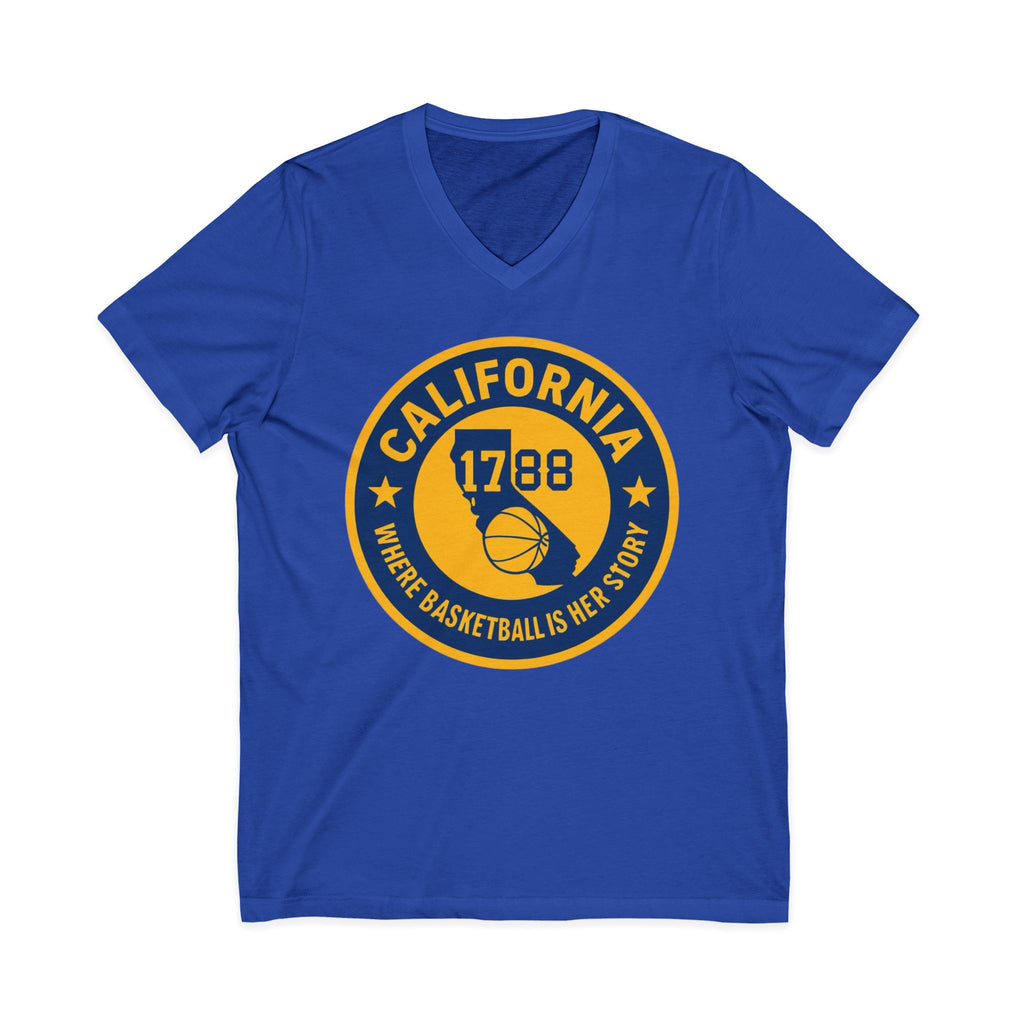 California Basketball V-Neck Tee - Celebrate Your Love for the Game!
