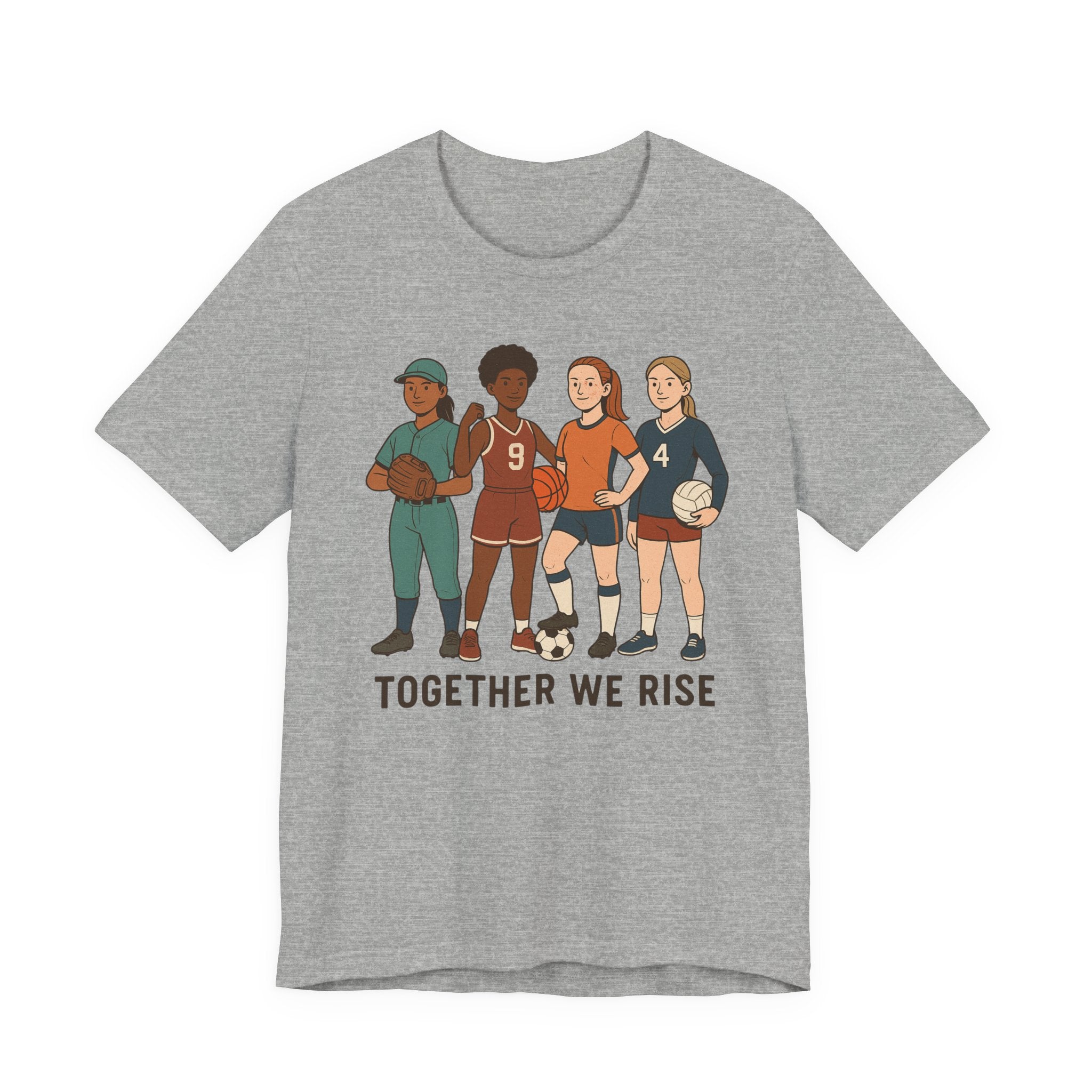 Empowering Together We Rise Tee | Unisex Jersey Short Sleeve T-Shirt