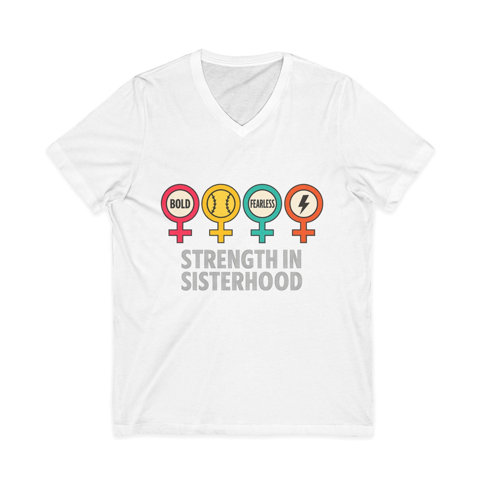 Strength in Sisterhood V-Neck Tee