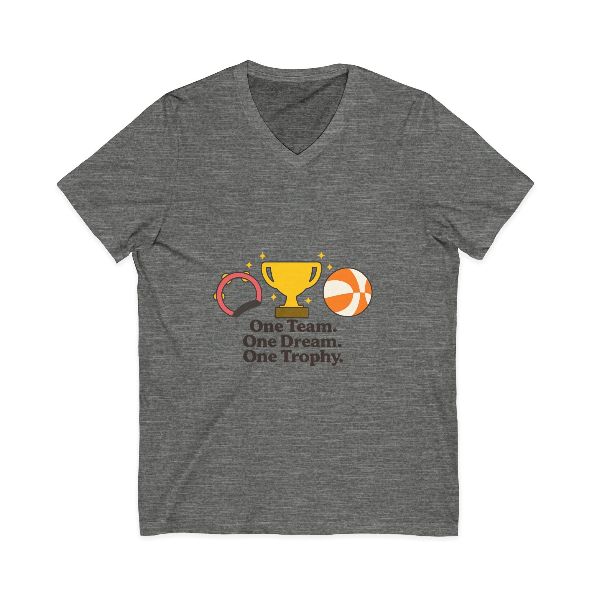 Unisex Jersey Short Sleeve V-Neck Tee