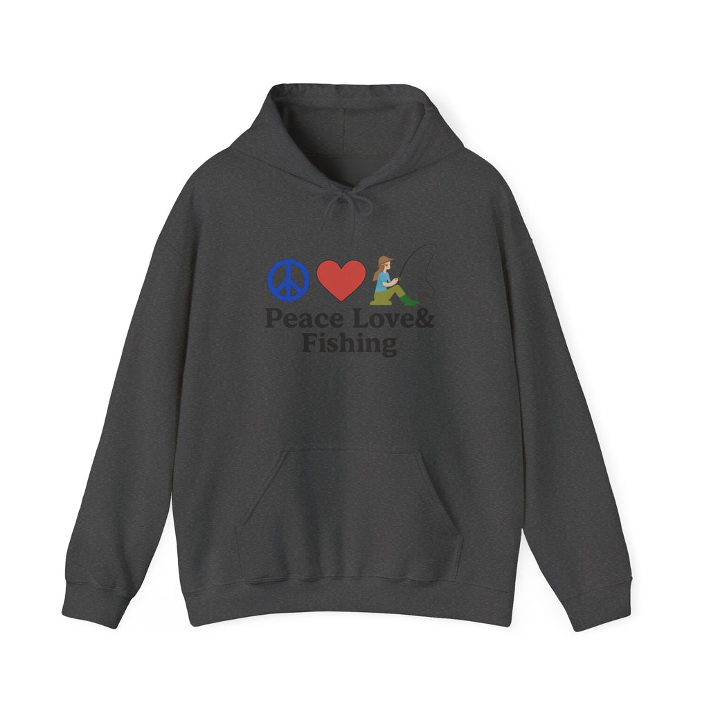 Peace Love & Fishing Hoodie