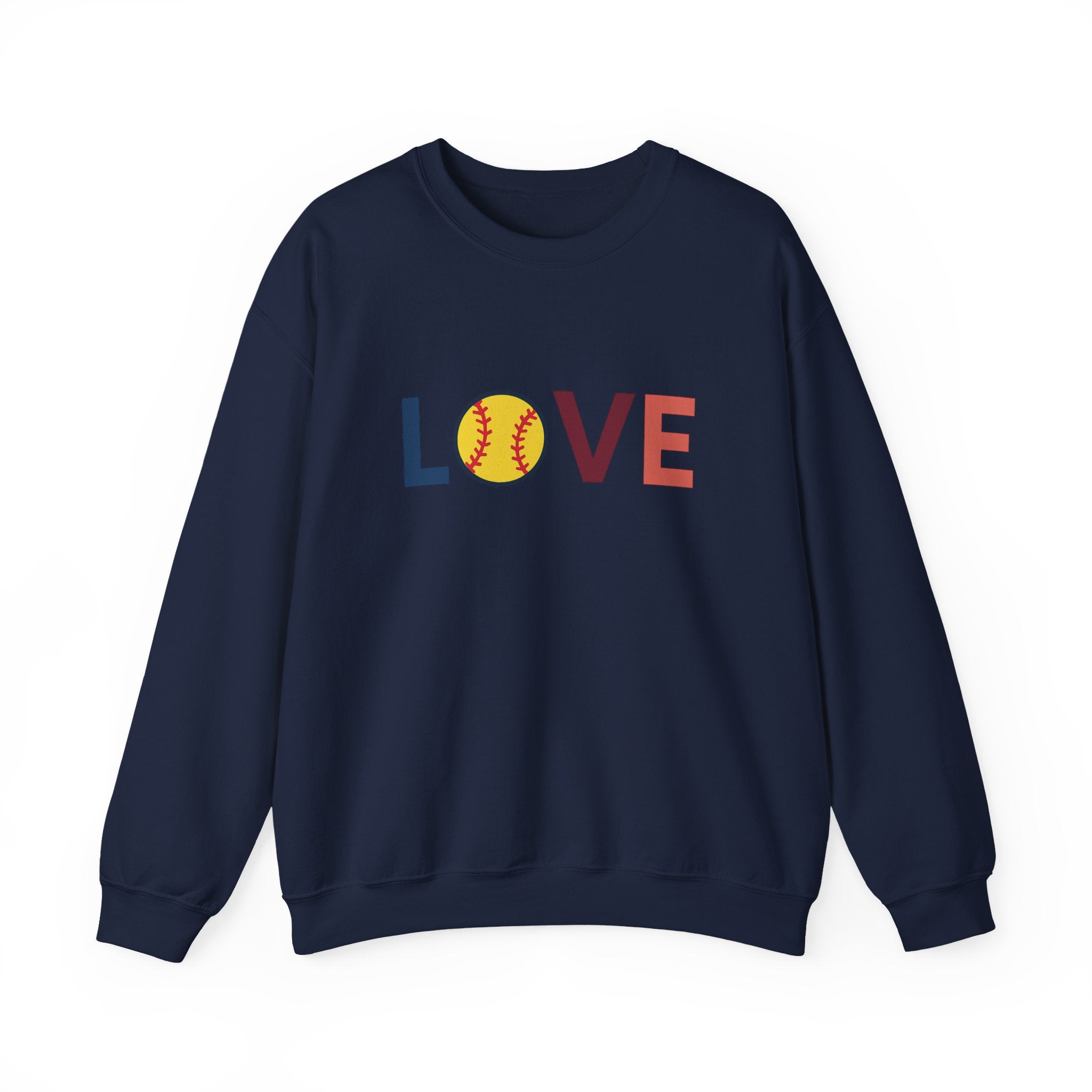 Love Baseball Crewneck Sweatshirt