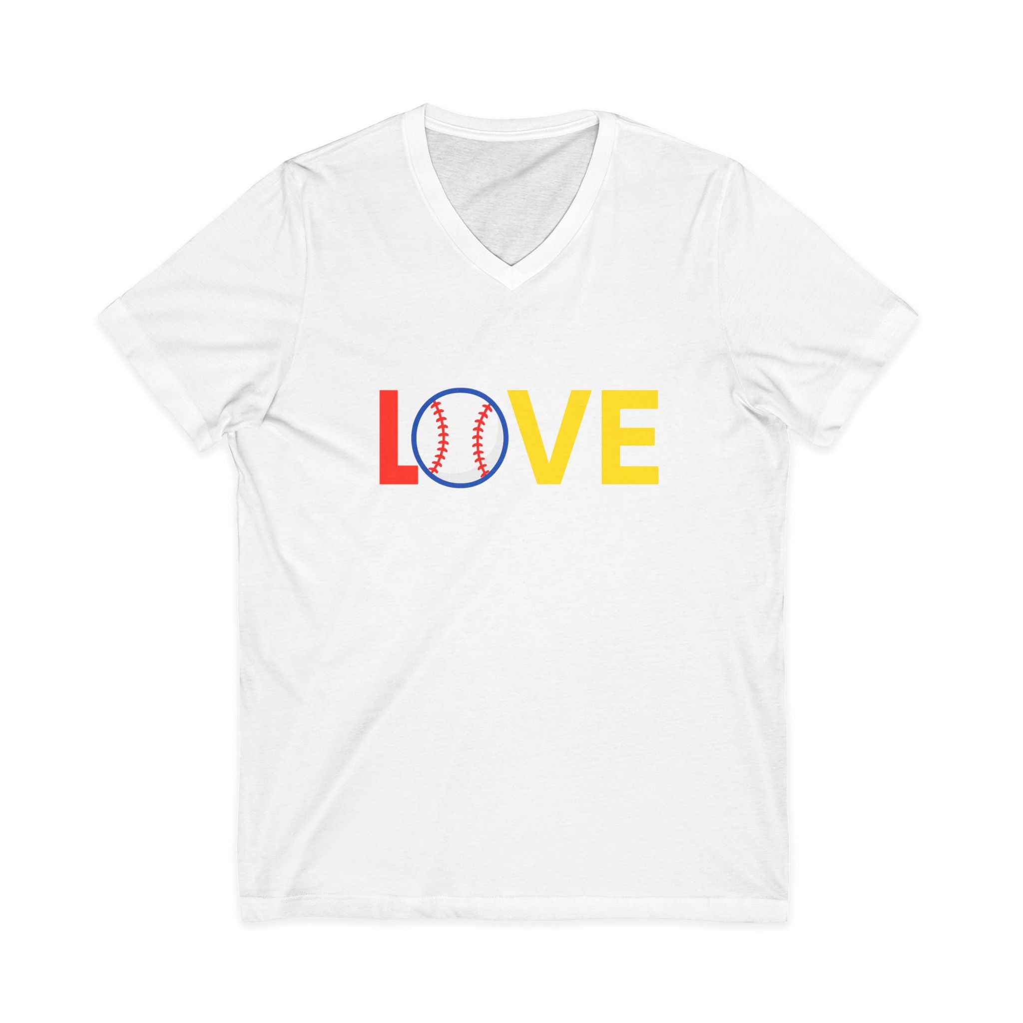 Baseball Love V-Neck Tee for Sports Fans