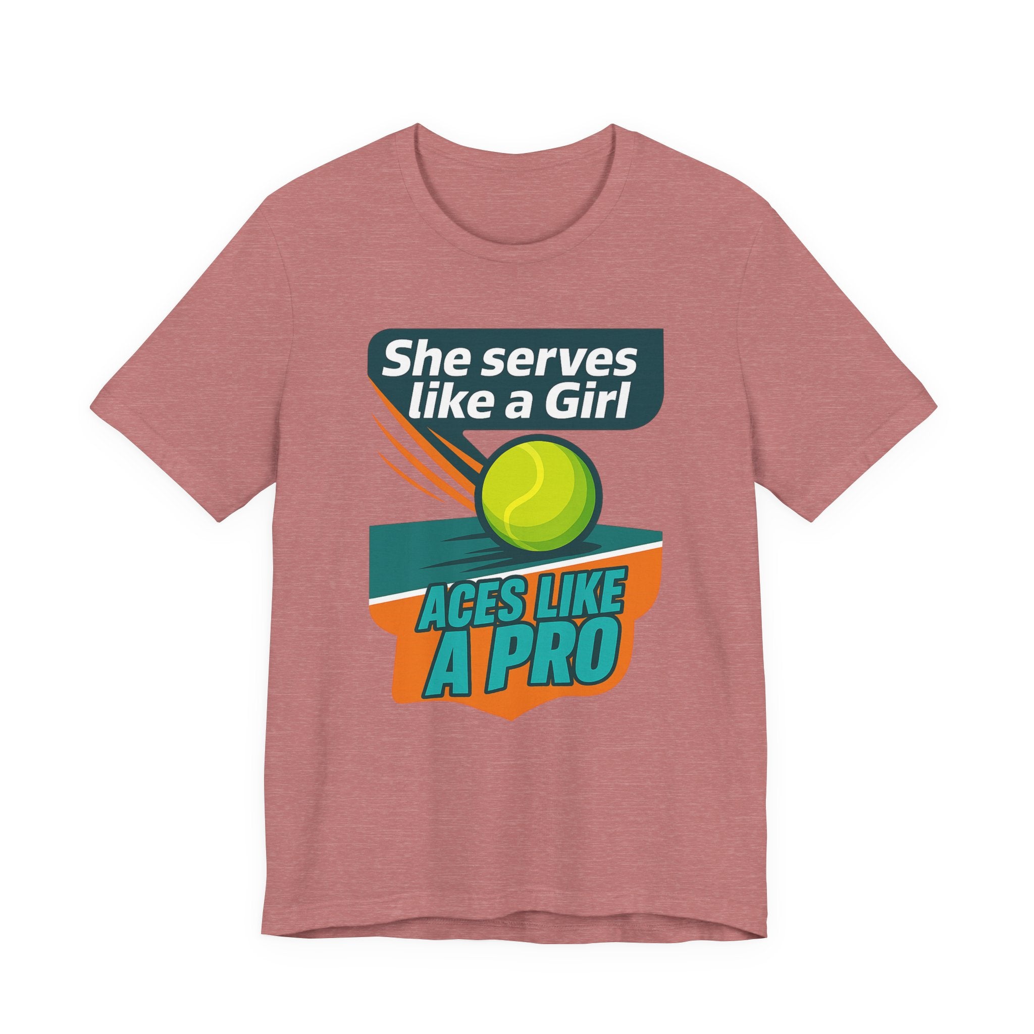 Empowering Tennis Tee - She Serves Like A Girl