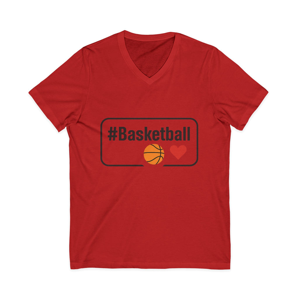 Basketball Love V-Neck Tee