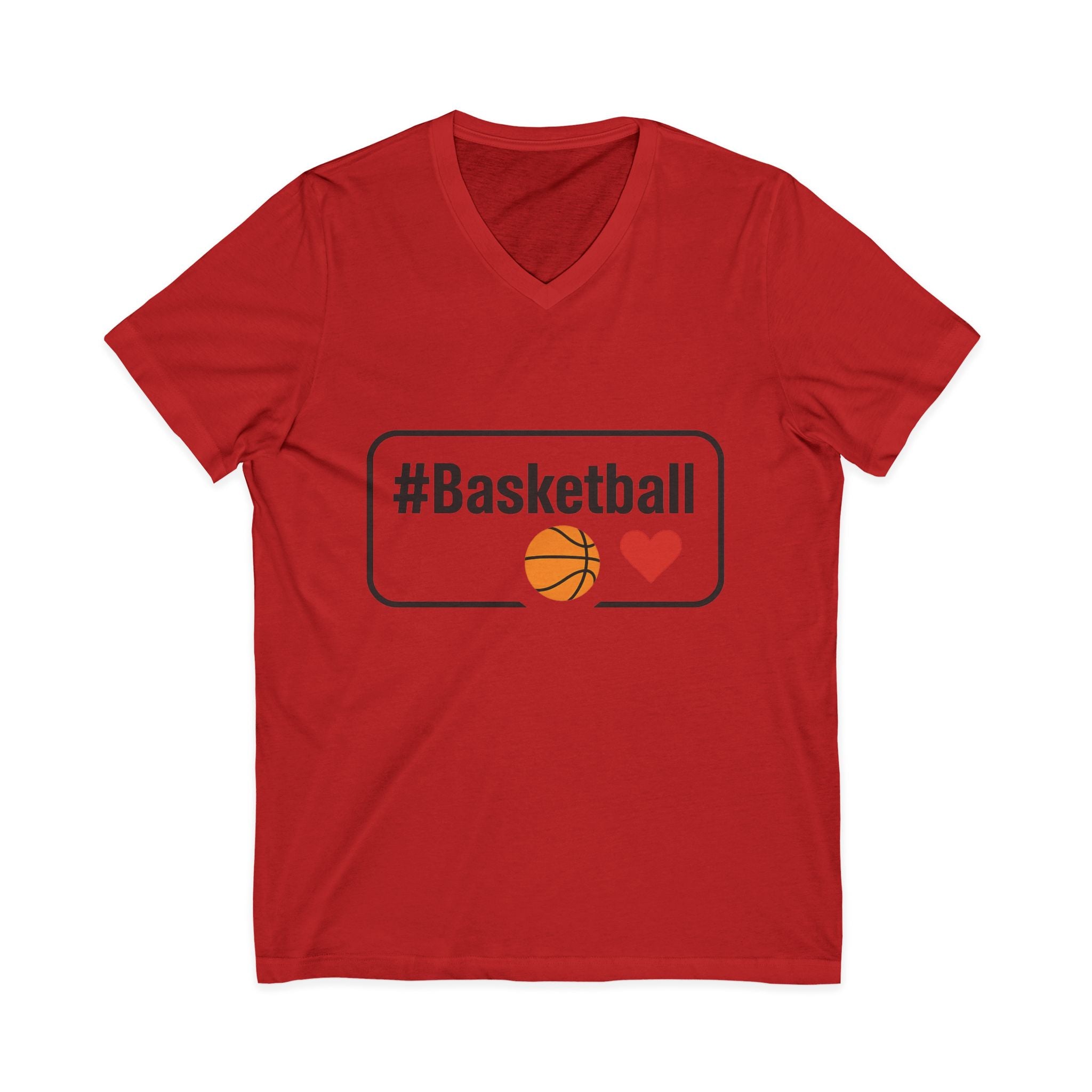 Basketball Love V-Neck Tee