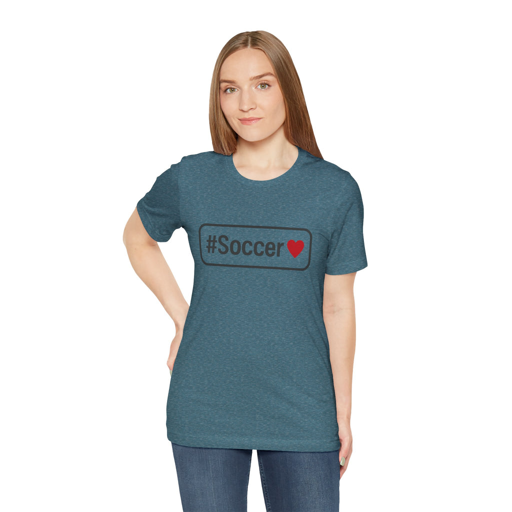 #Soccer Love Unisex Tee – Perfect for Fans