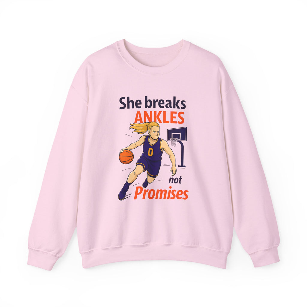Basketball Sweatshirt, She Breaks Ankles Crewneck
