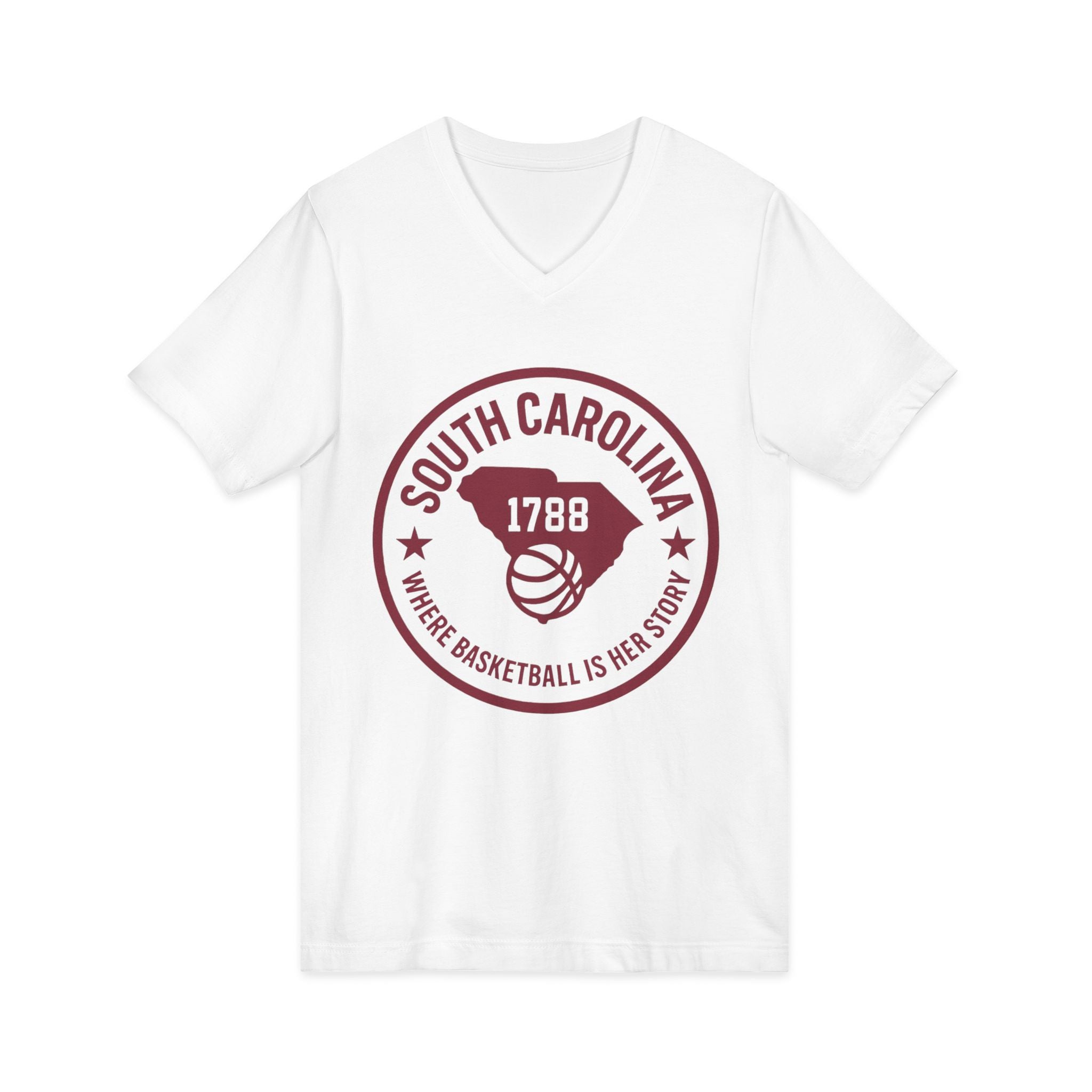 South Carolina 1788 Basketball V-Neck Tee