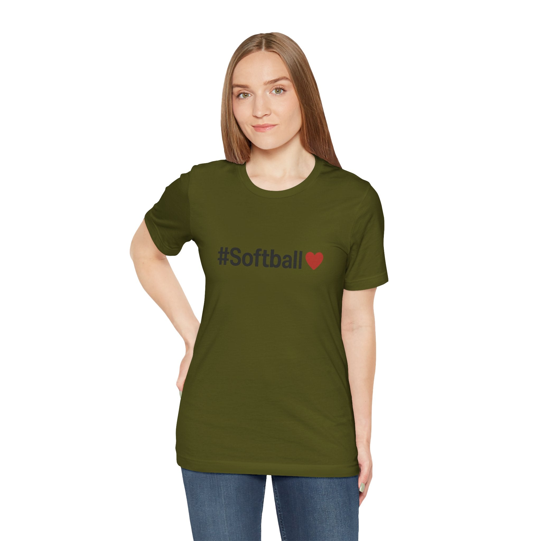 Softball Love Tee - Unisex Jersey Short Sleeve Shirt