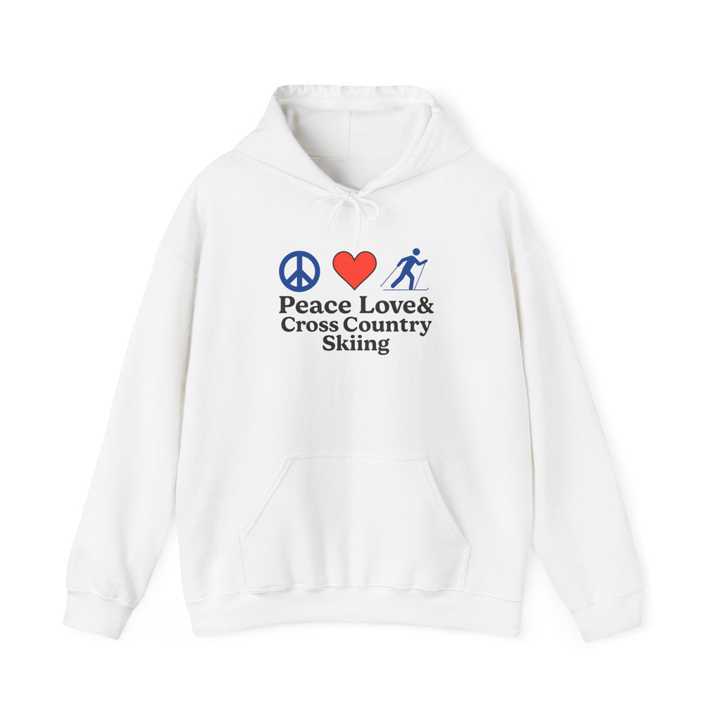 Peace Love & Cross Country Skiing Hoodie