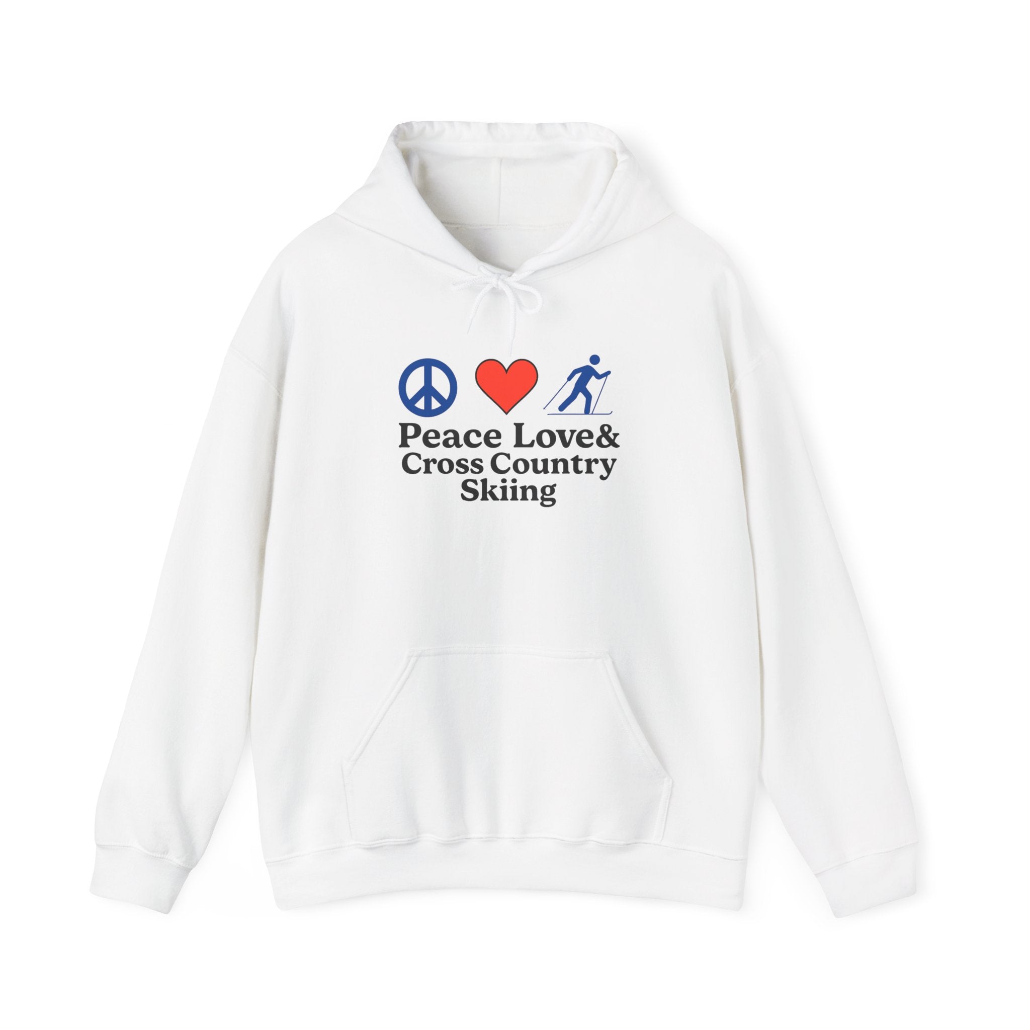 Peace Love & Cross Country Skiing Hoodie